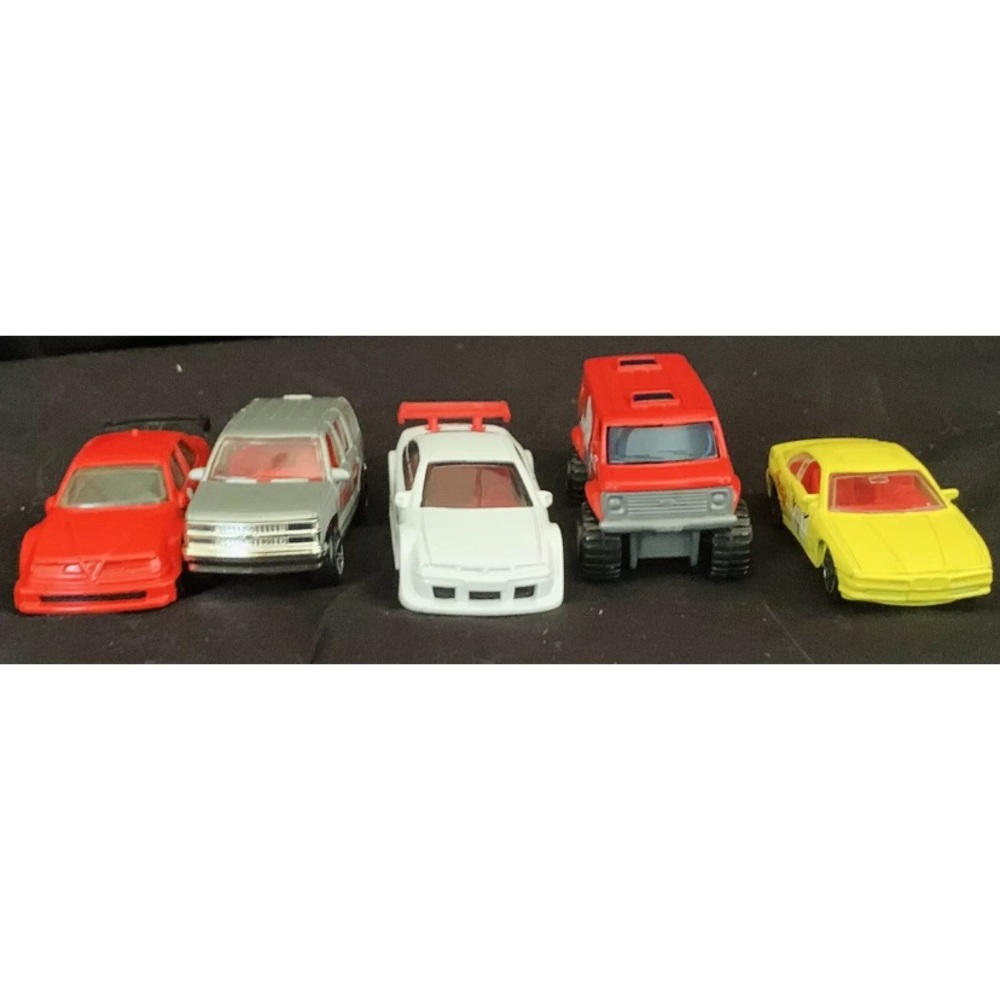 VTG Matchbox Set 5 Coca Cola Diecast Cars Vehicle Chevy Tahoe Van BMW Opel Alfa